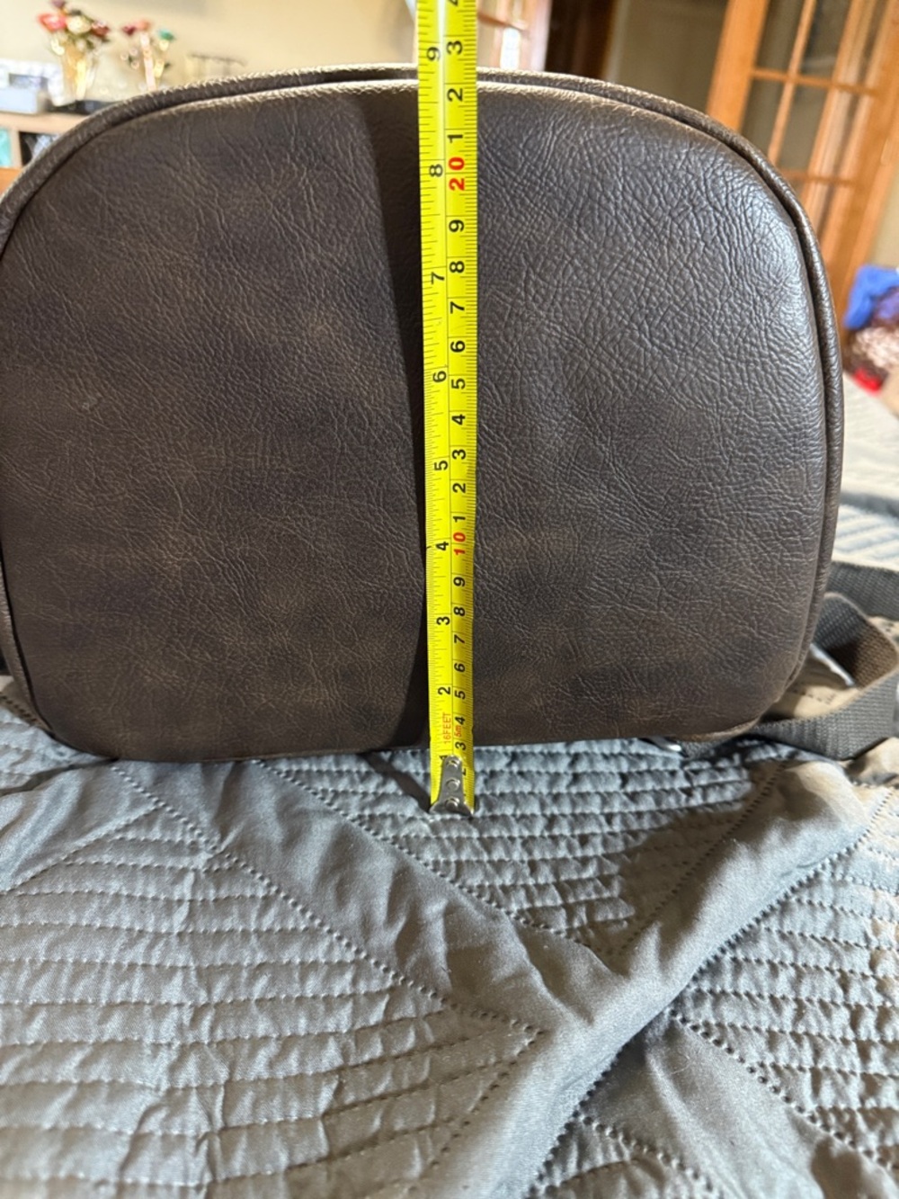 thirty-one Brown Faux Leather backpack cooler Great condition - Picture 11 of 12